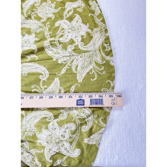 Daily Practice by Anthropologie Sz M Green Floral Paisley Mini‎ Dress Pockets - Picture 8 of 8